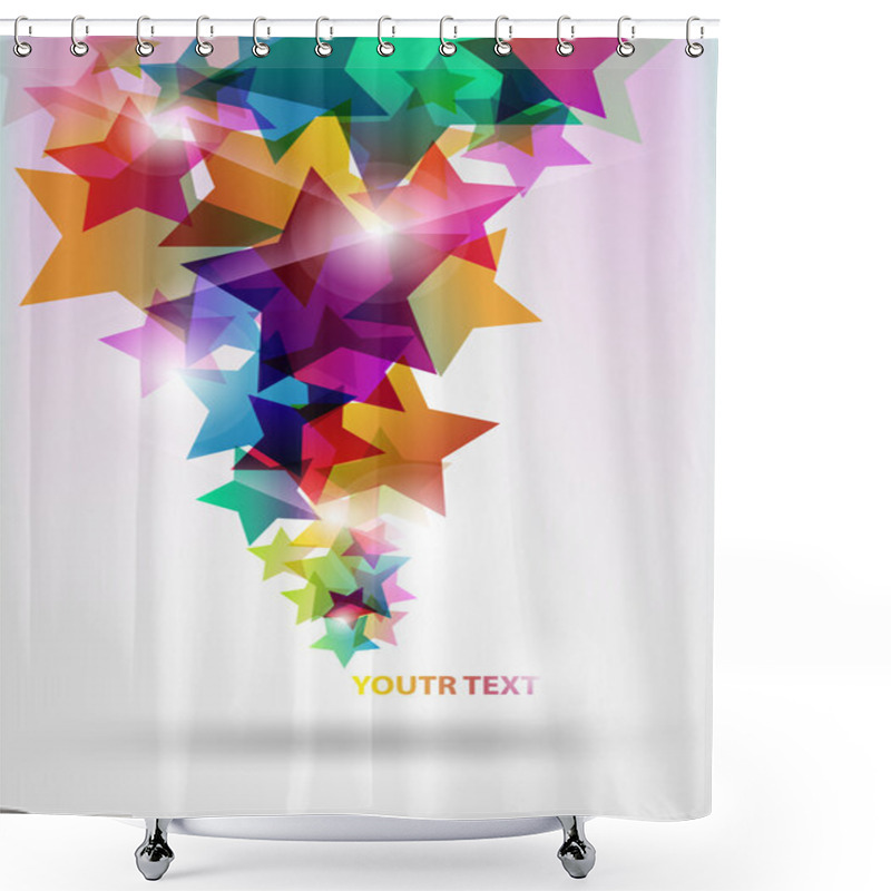 Personality  Star Background Shower Curtains