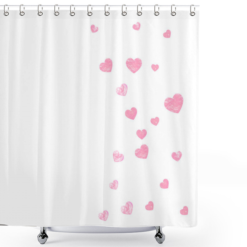 Personality  Gold Glitter Confetti With Dots Shower Curtains