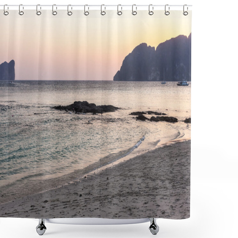 Personality  Pastel Tropical Dawn Shower Curtains