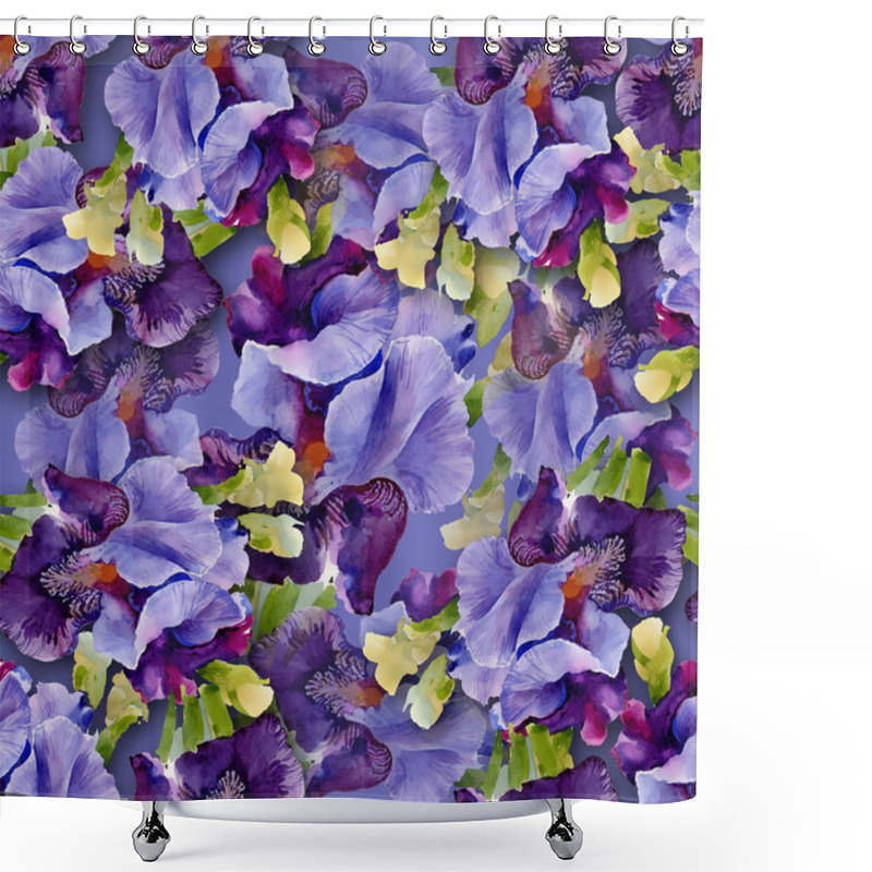 Personality  Irises Pattern Shower Curtains