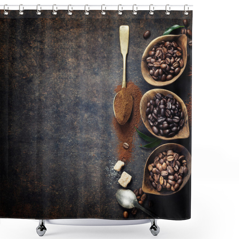 Personality  Coffee Composition Shower Curtains