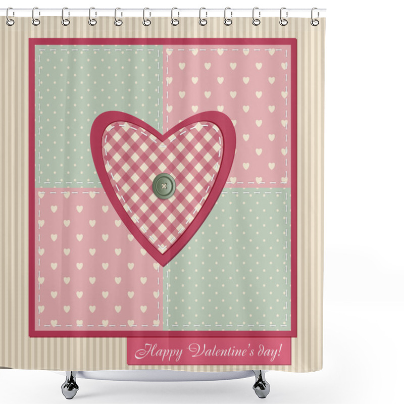 Personality  Happy Valentine's Day Shower Curtains