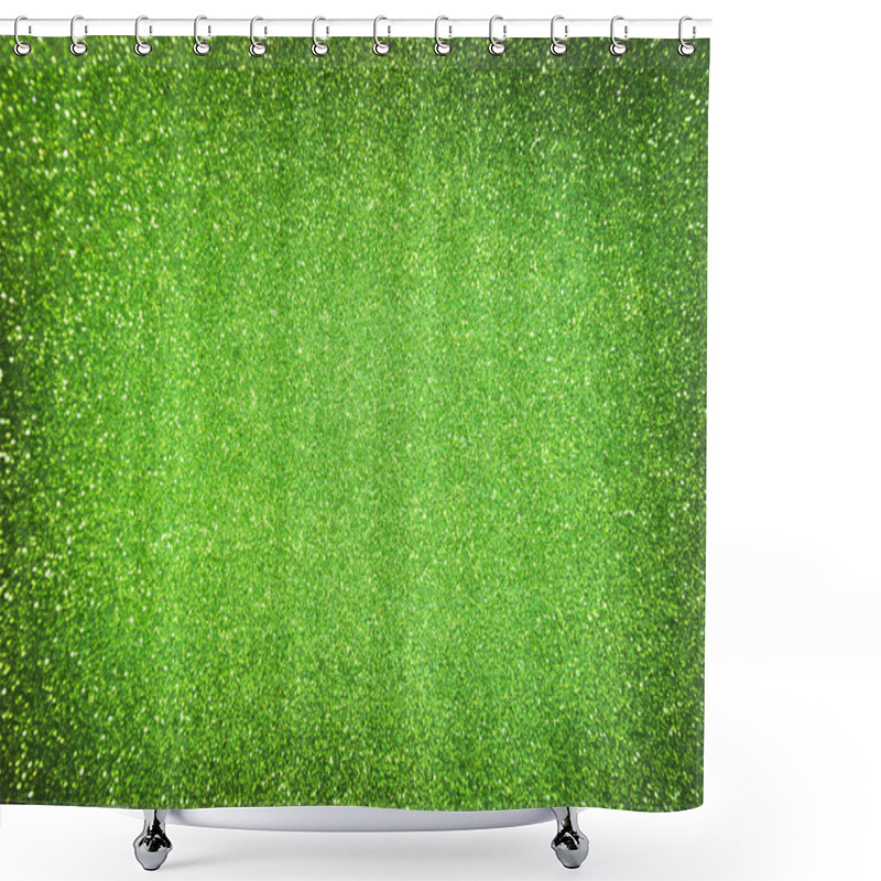 Personality  Emerald Green Glitter Shower Curtains