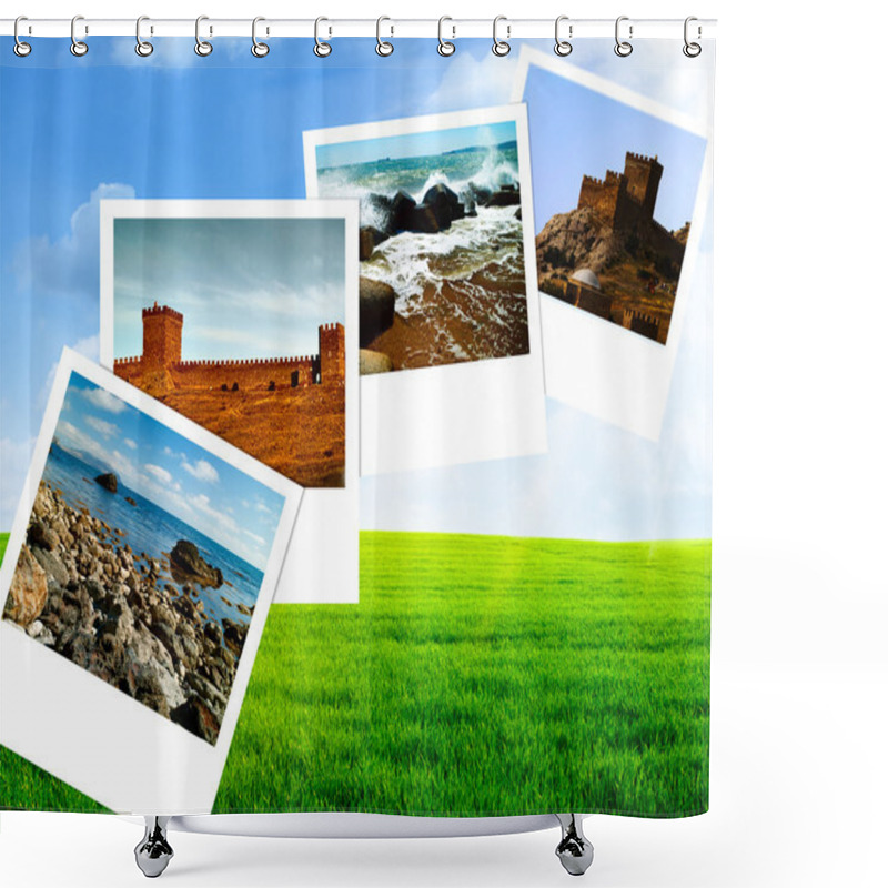 Personality  Summer Time, Abstract Travel Backgrounds Shower Curtains