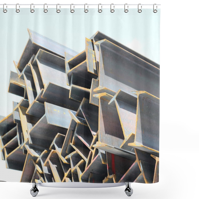 Personality  Metal Profiles Beam Shower Curtains