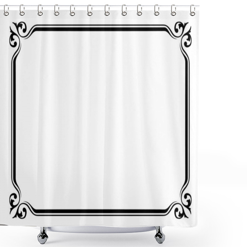 Personality  Simple Ornamental Decorative Frame Shower Curtains