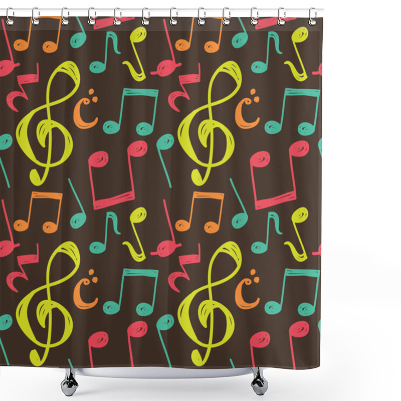 Personality  Music Note Background Shower Curtains