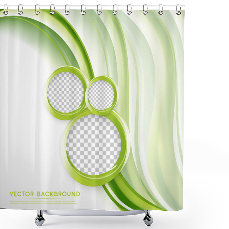 Personality  Vector Abstract Background Design. Shower Curtains