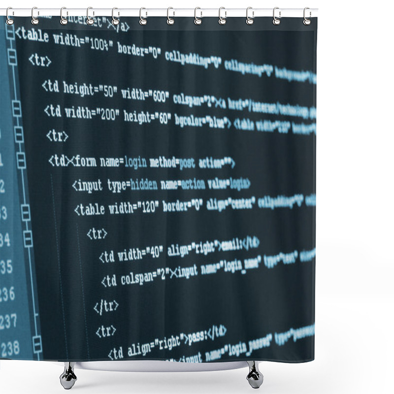 Personality  Source Code Shower Curtains