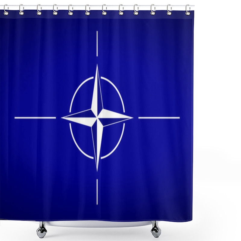 Personality  NATO Flag. Shower Curtains