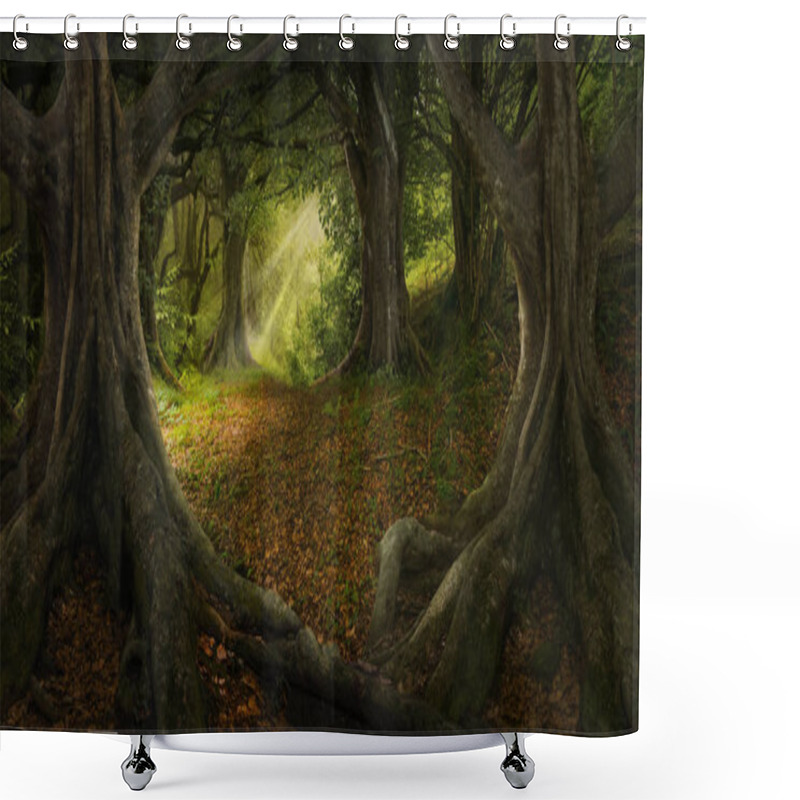 Personality  Tropical Rain Forest In Asia Shower Curtains