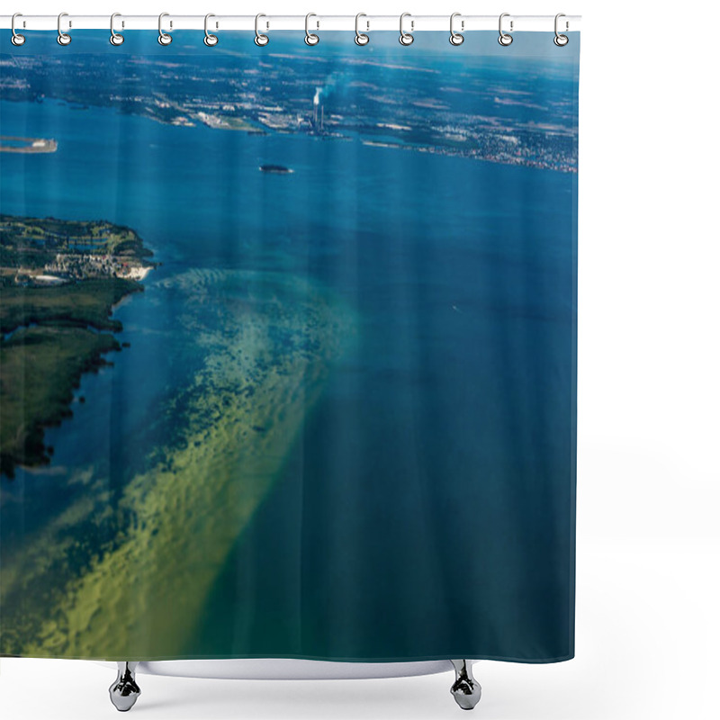 Personality  Tampa From The Air While Landing, Tampa, Florida, United States Shower Curtains