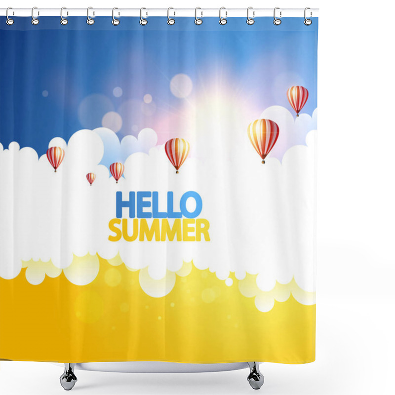 Personality  Summer Flyer Design  Shower Curtains