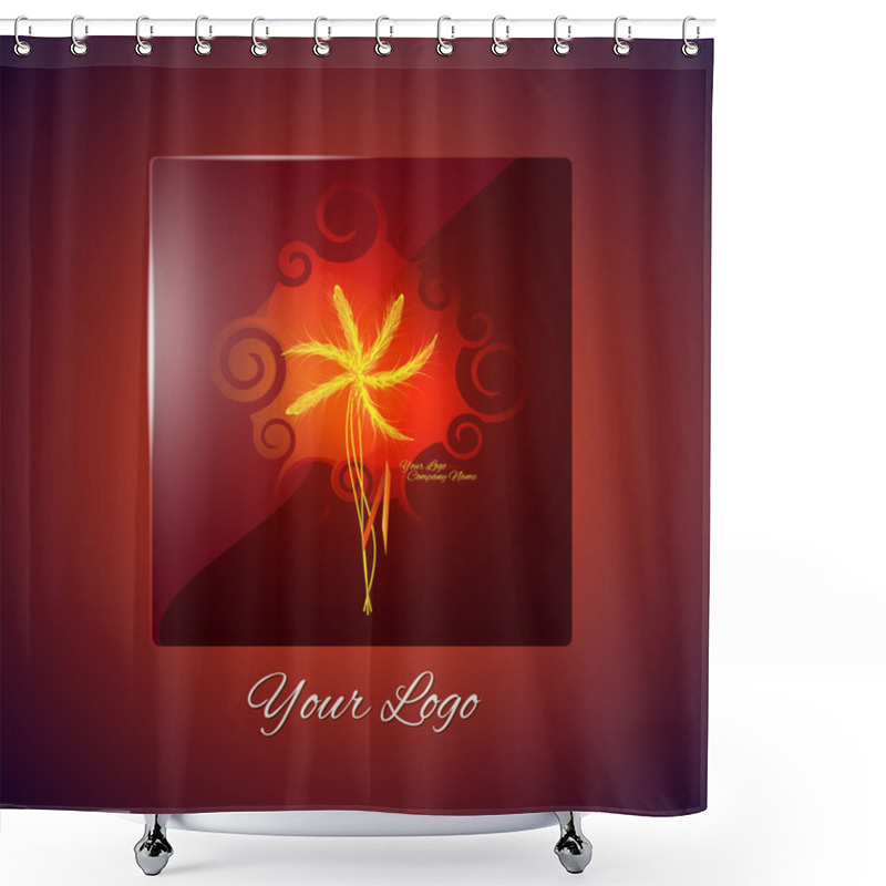 Personality  Vector Summer Background With Palm Shower Curtains