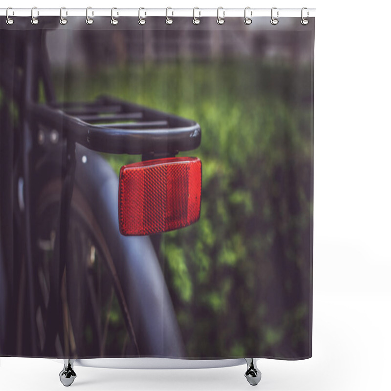 Personality  Old Bicycle On The Street. Shower Curtains