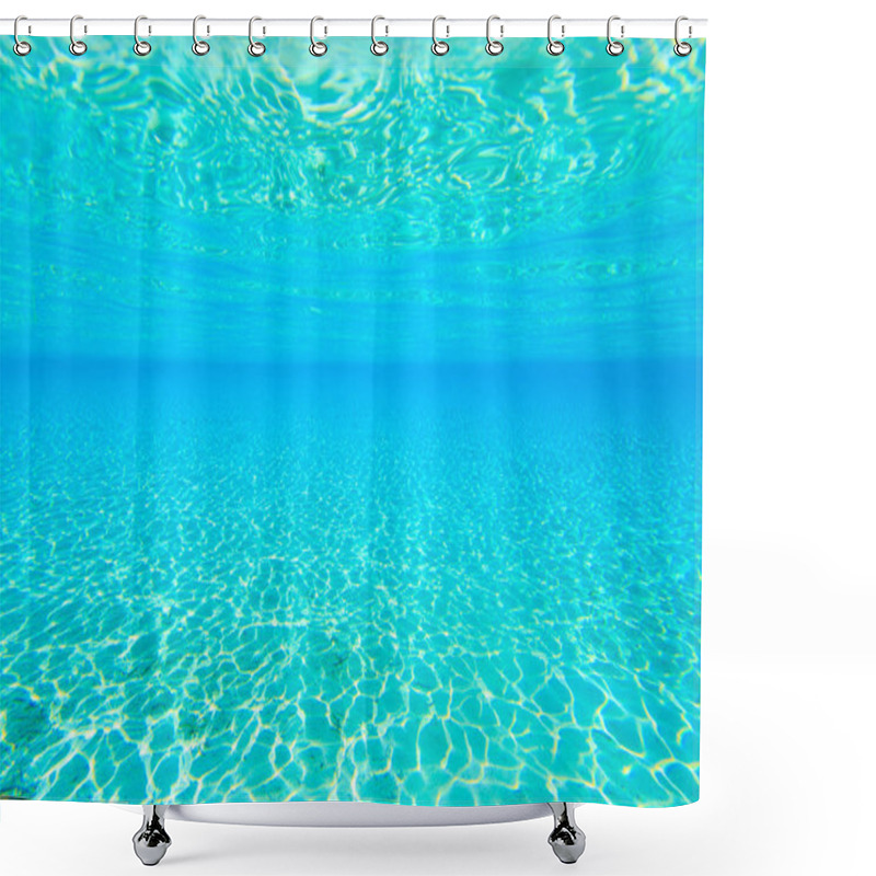 Personality  Underwater Scene With Copy Space Shower Curtains