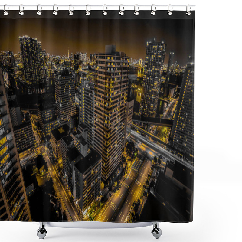 Personality  High-rise Apartment Group Of Shinagawa-ku, Tokyo Shower Curtains