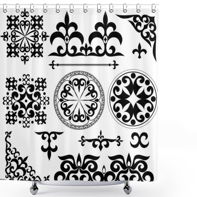 Personality  Kazakh Patterns Shower Curtains