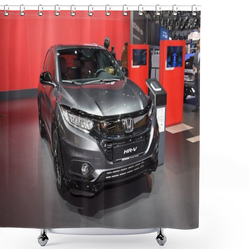 Personality  Frankfurt, Germany, September 09-2019: Honda HR-V IAA 2019 Shower Curtains