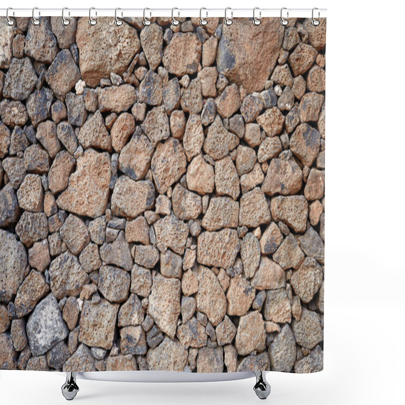 Personality  Volcanic Stones Background Shower Curtains