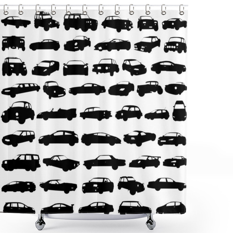 Personality  Set Of Cars Shower Curtains