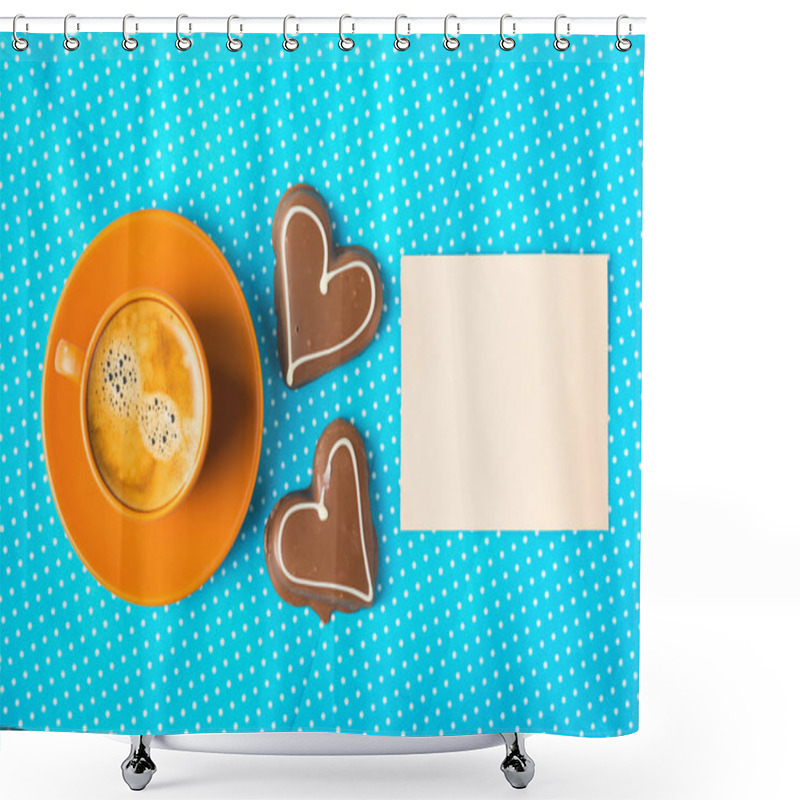 Personality  Have A Nice Day, Good Morning With Cup Of Coffee Shower Curtains