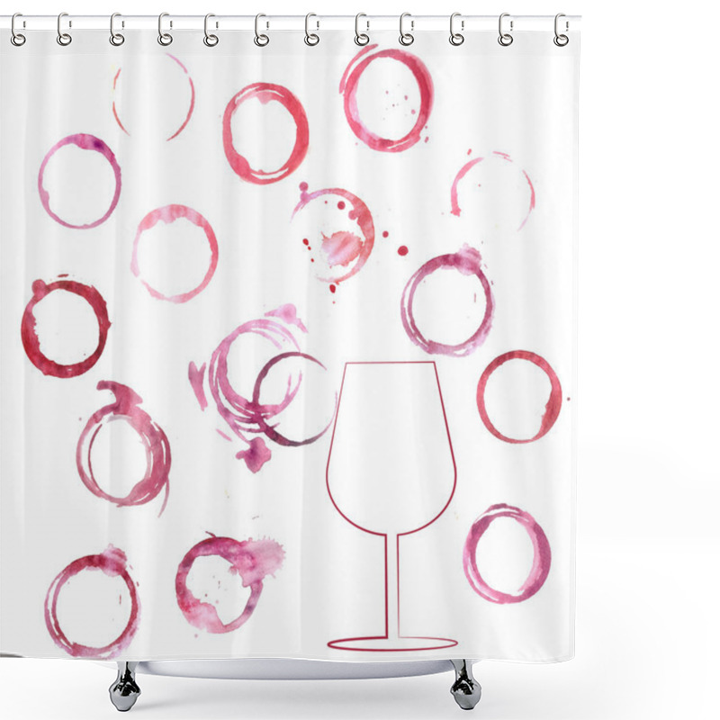 Personality  Set Traces Glass Draw  Shower Curtains