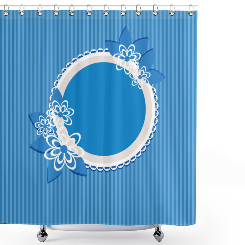 Personality  Floral Background, Vector Illustration Shower Curtains