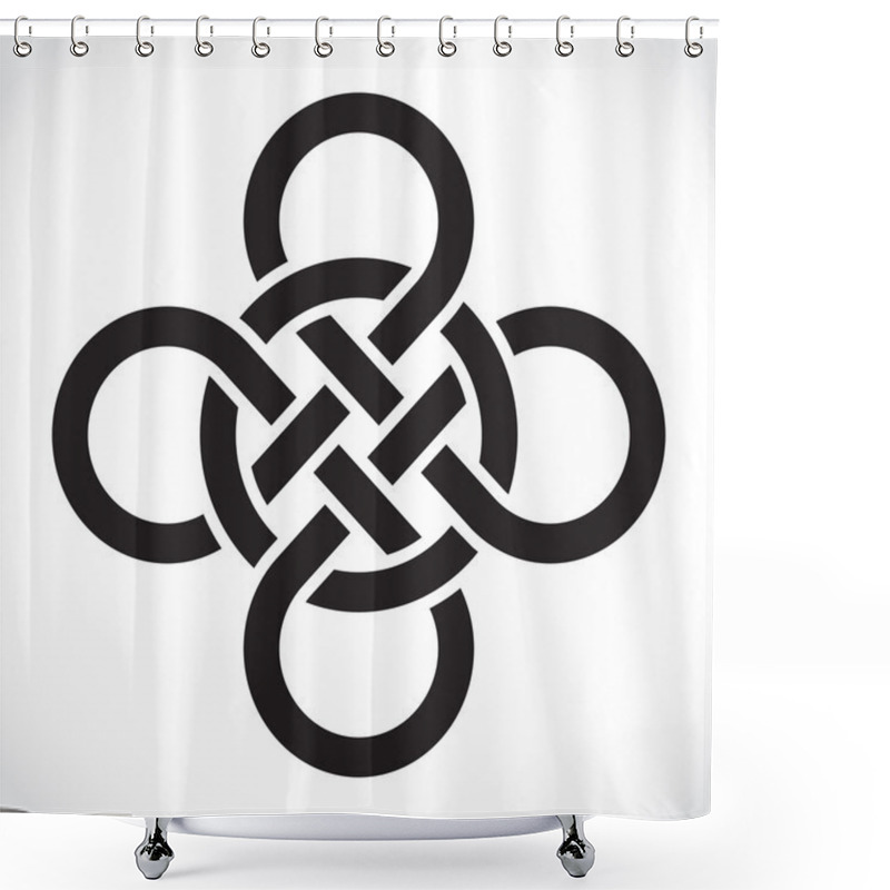 Personality  Knot Shower Curtains