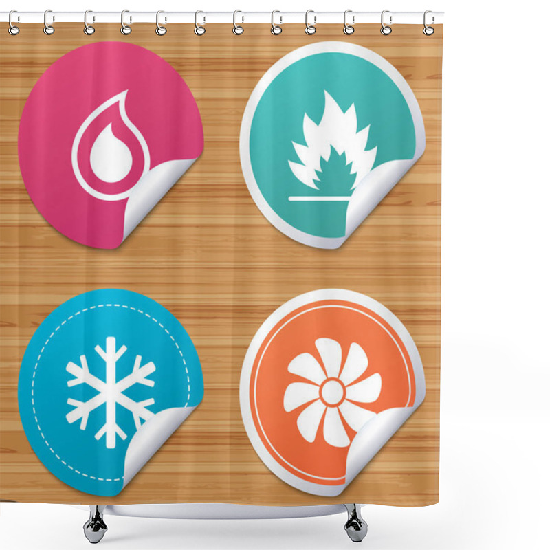 Personality  HVAC. Round Stickers Or Website Banners. Shower Curtains