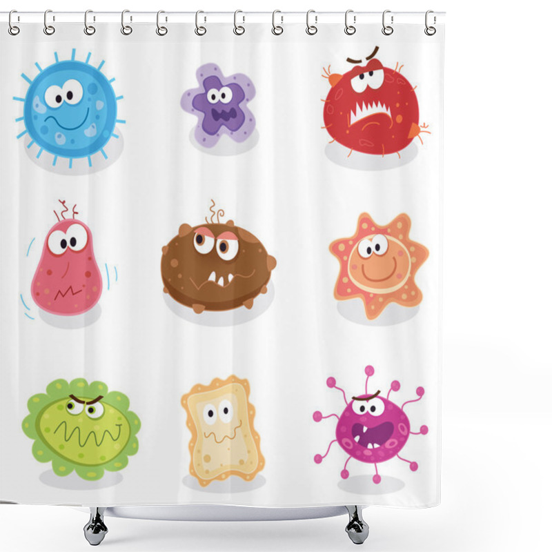 Personality  Bugs And Germs I Shower Curtains