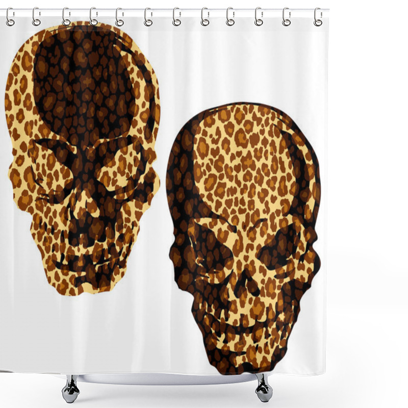 Personality  Skull And Animal Print Shower Curtains