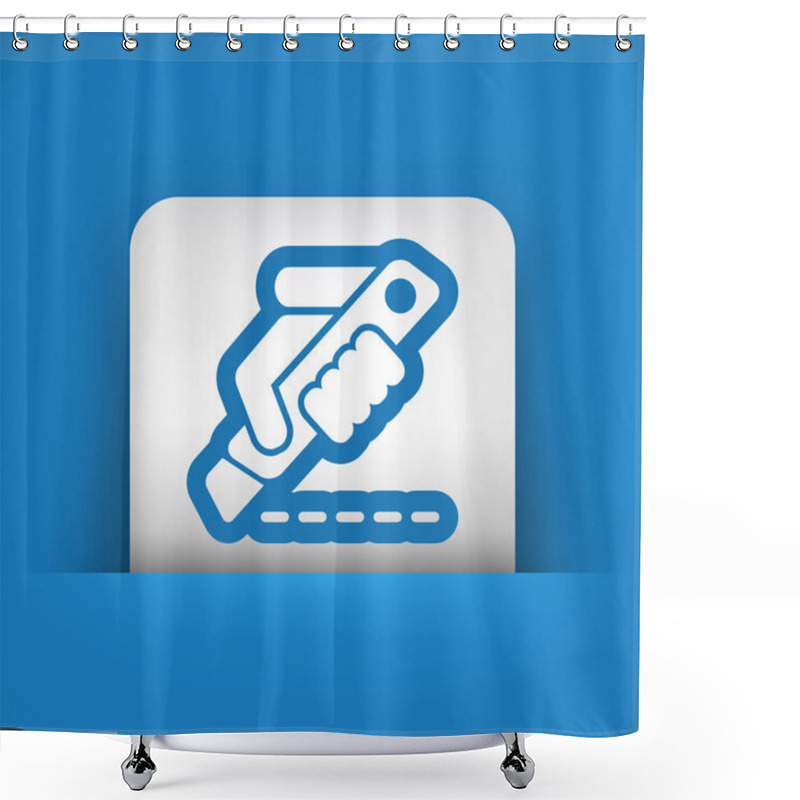 Personality  Cutter Icon Shower Curtains