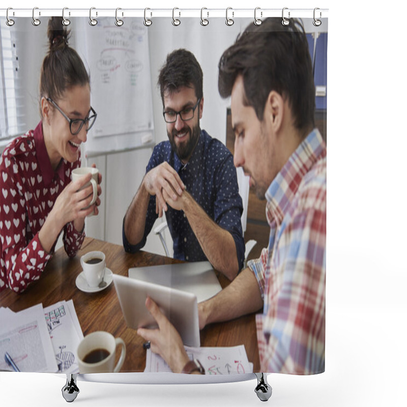 Personality  Creativity Team Working Together Shower Curtains