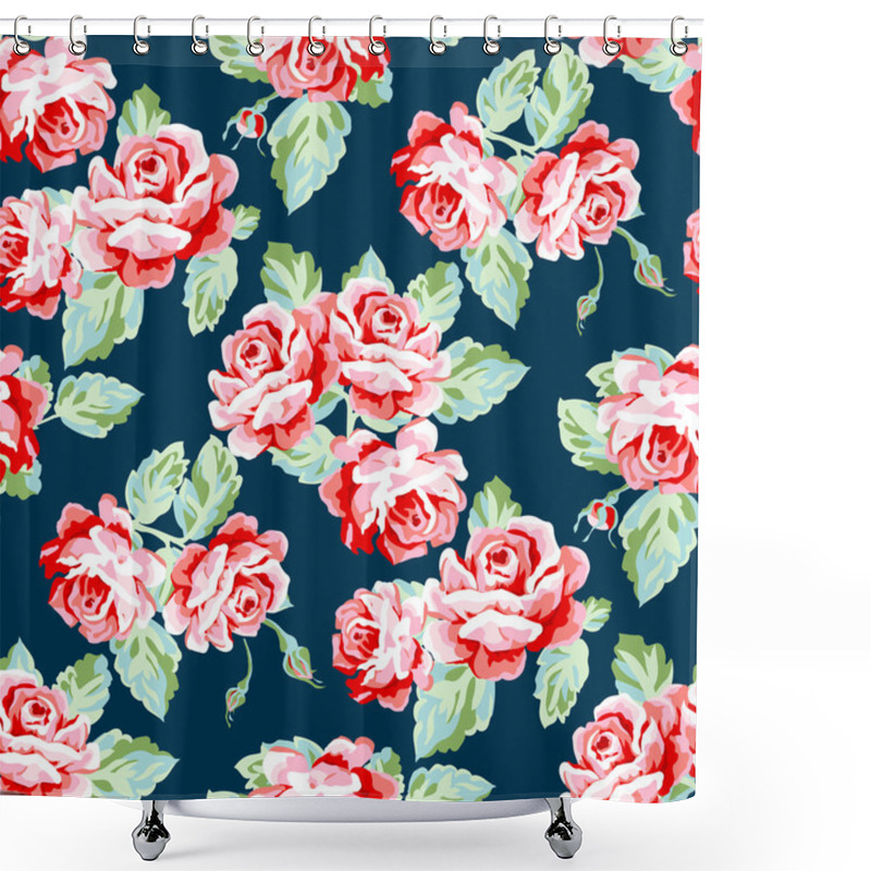 Personality  Roses Seamless Pattern Shower Curtains