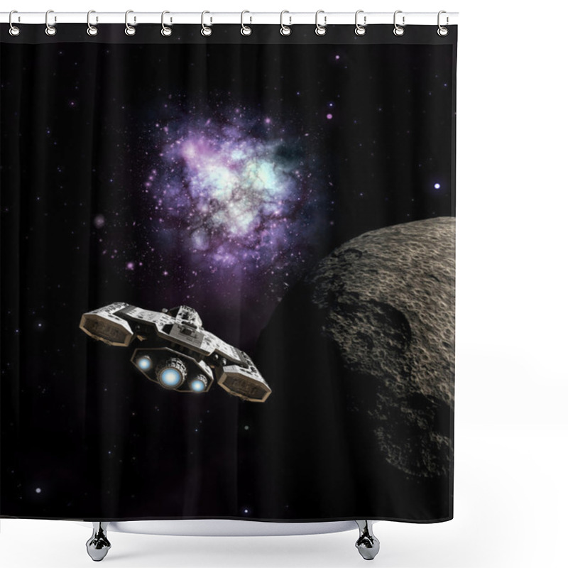 Personality  Spaceship Approaching The Galactic Core Shower Curtains