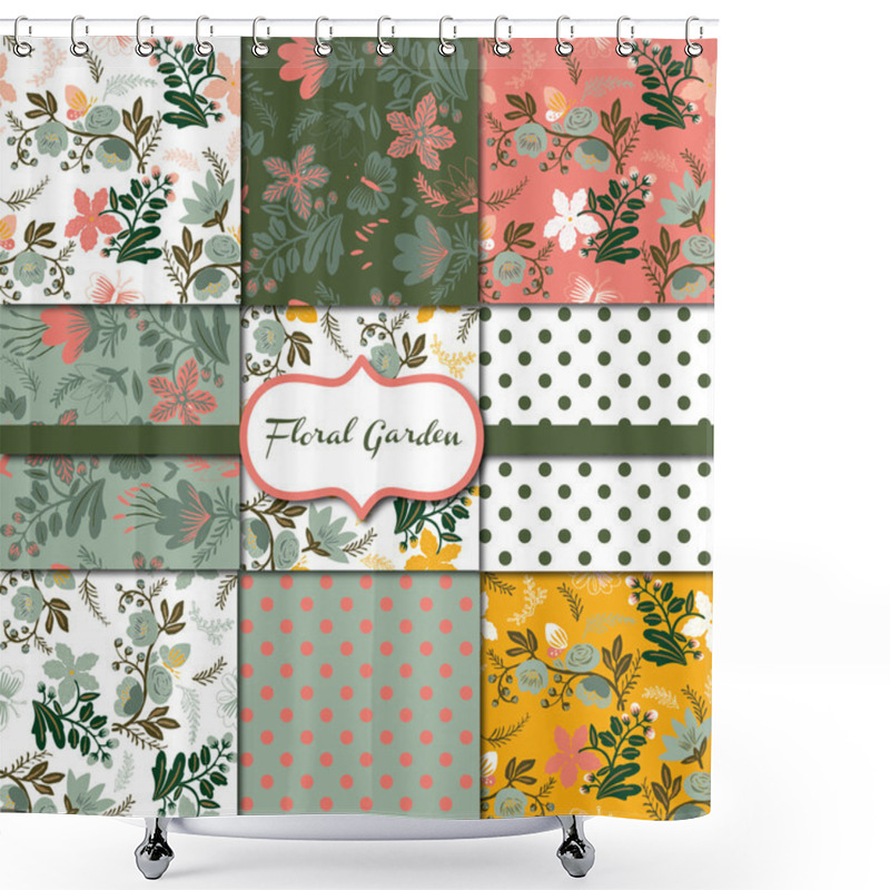 Personality  Floral Garden Collection Shower Curtains