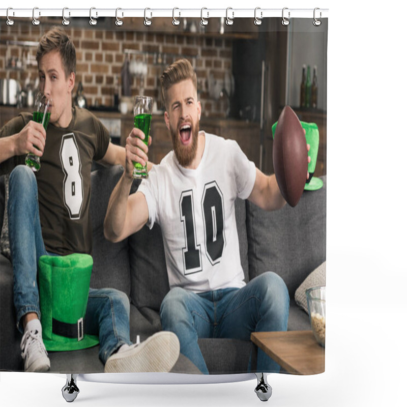 Personality  Men Celebrating St Patricks Day Shower Curtains