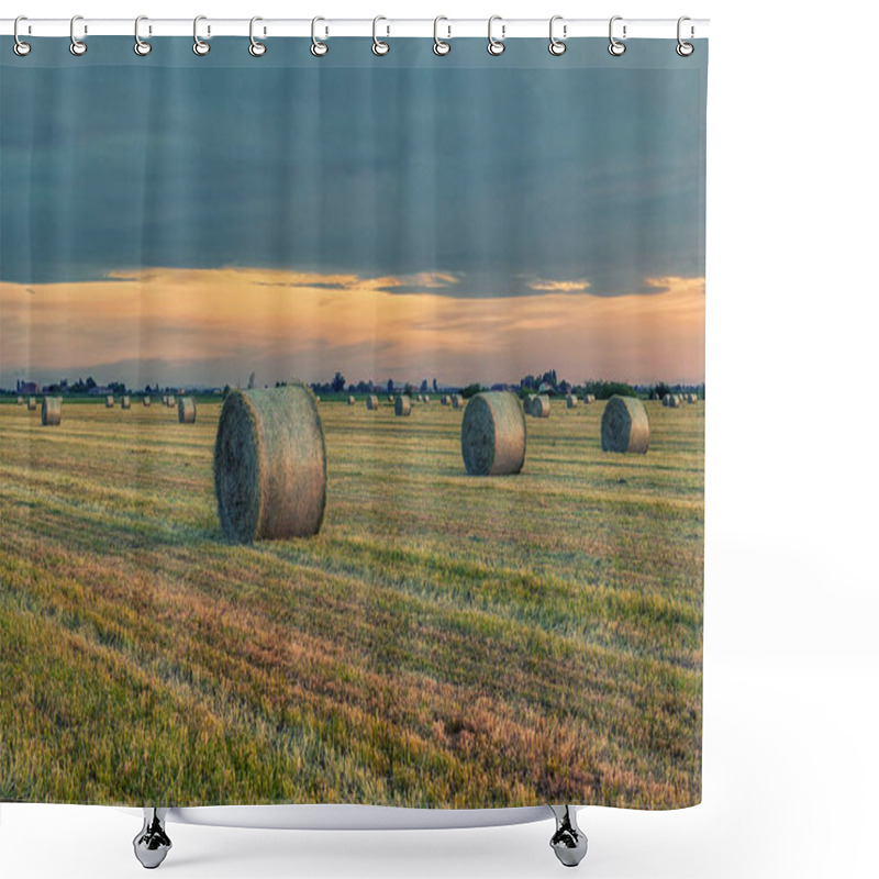 Personality  Hay Bales Shower Curtains