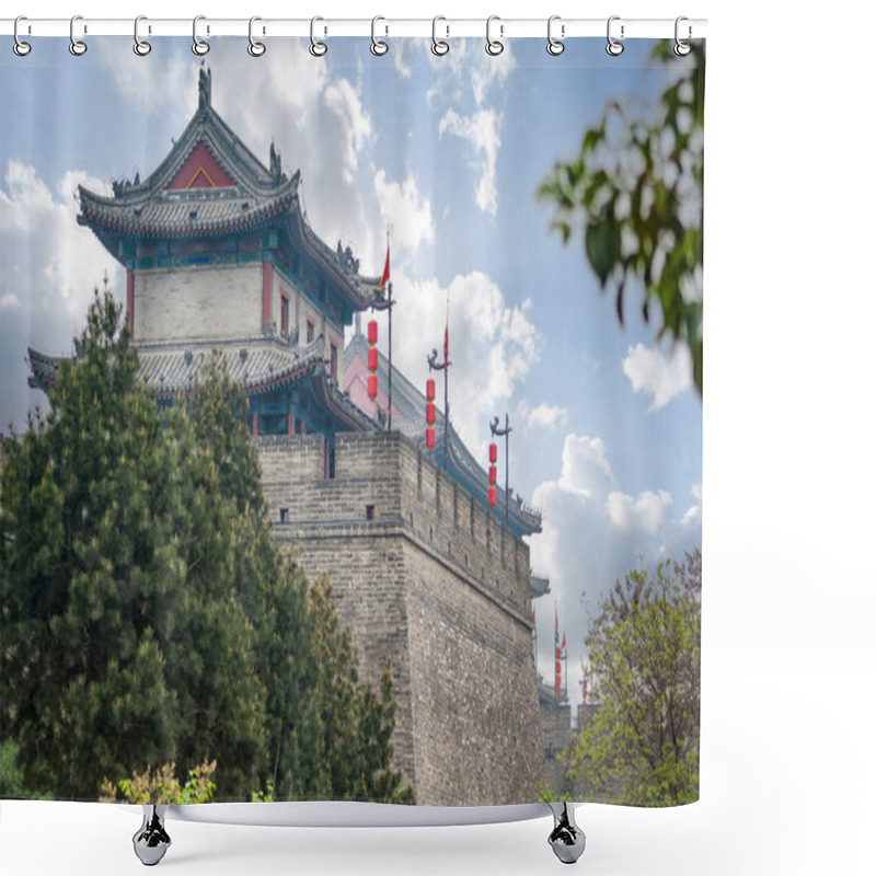 Personality  The Fortifications Of Xi'an Or Xi'an City Wall In Xi An, Shaanxi, China, Asia Shower Curtains