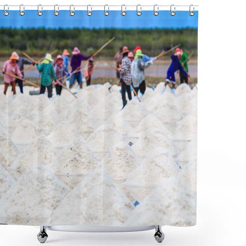 Personality  Sea Salt In Thailand Shower Curtains