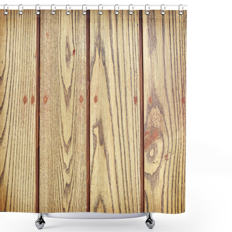 Personality  Wooden Wall Scratched Material Background Texture Concept Shower Curtains