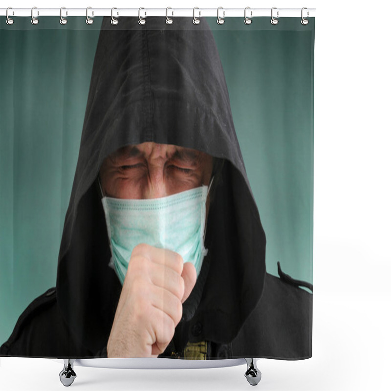 Personality  Man With The Mask Shower Curtains