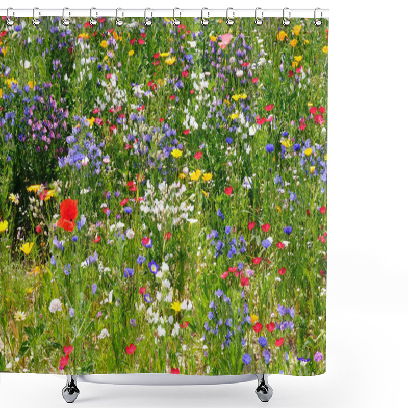 Personality  Wildflower Meadow In Full Bloom. Shower Curtains