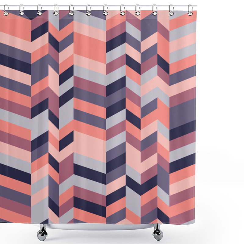 Personality  Herringbone Pattern Shower Curtains