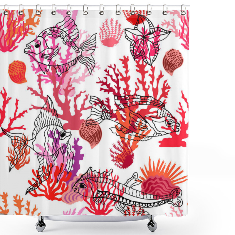 Personality  Magic Ocean World. Shower Curtains