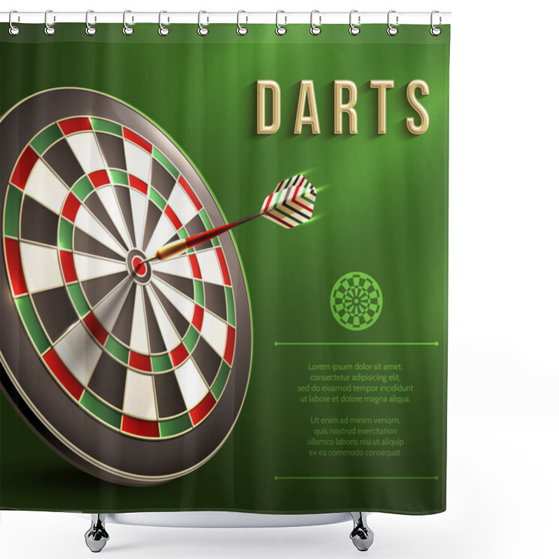 Personality  Darts Board Background Shower Curtains