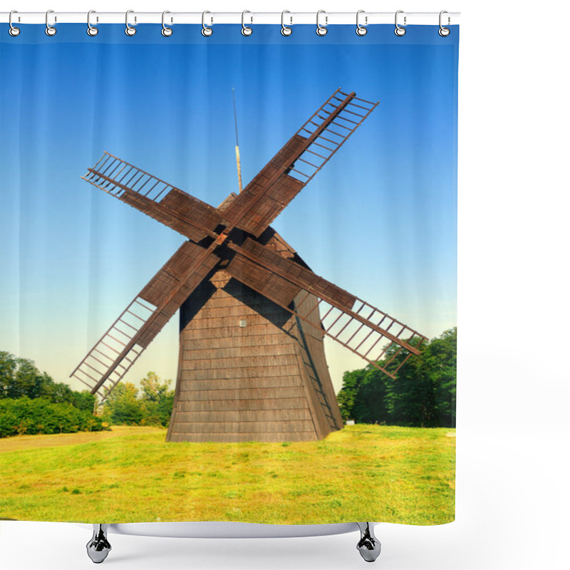 Personality  Old Windmill. Shower Curtains