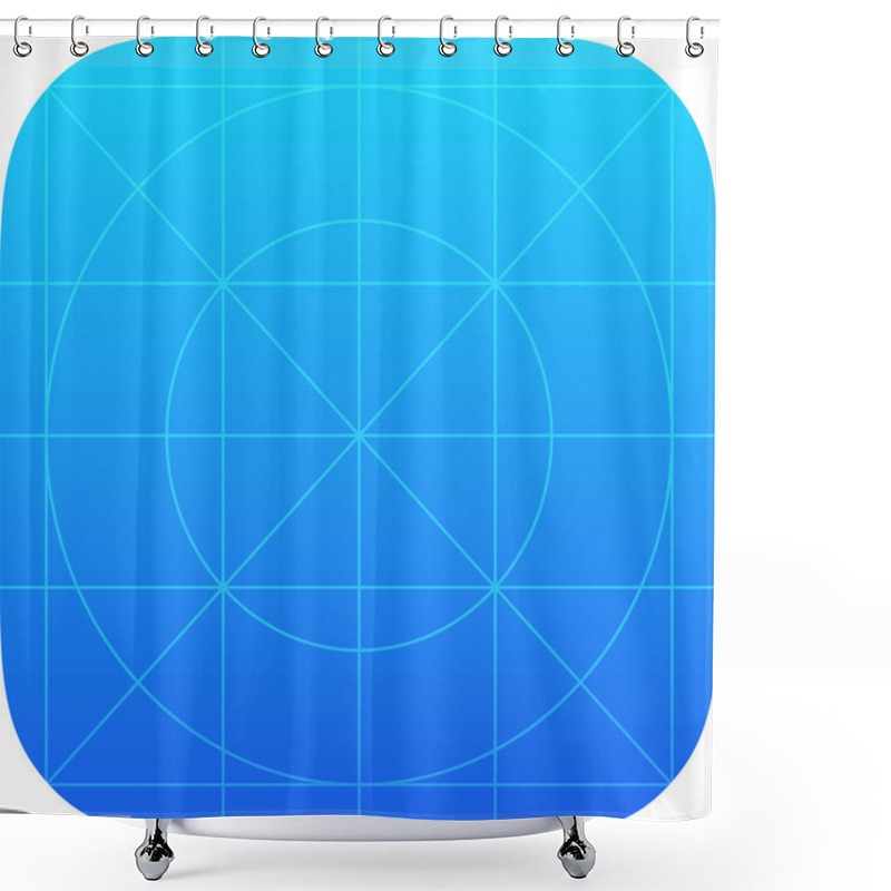 Personality  App Icon Template Shower Curtains