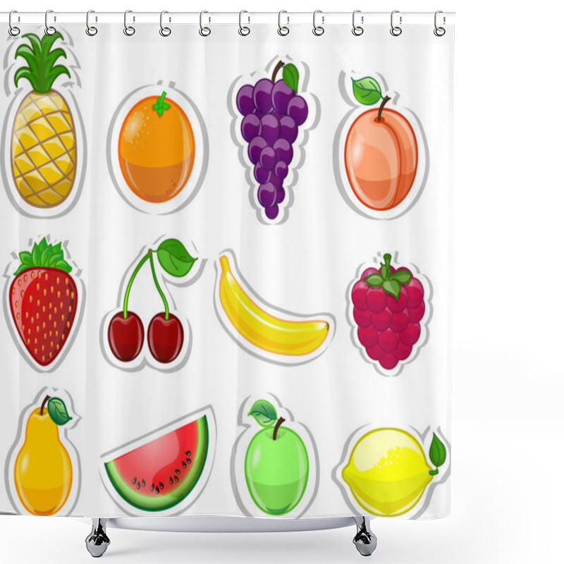 Personality  Cartoon Fruits Shower Curtains